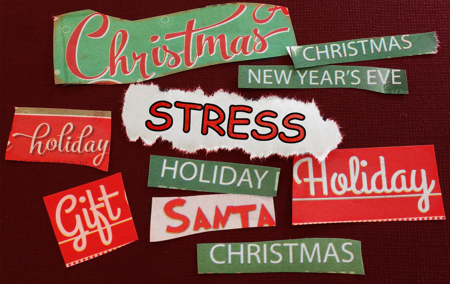 stress holiday / christmas image