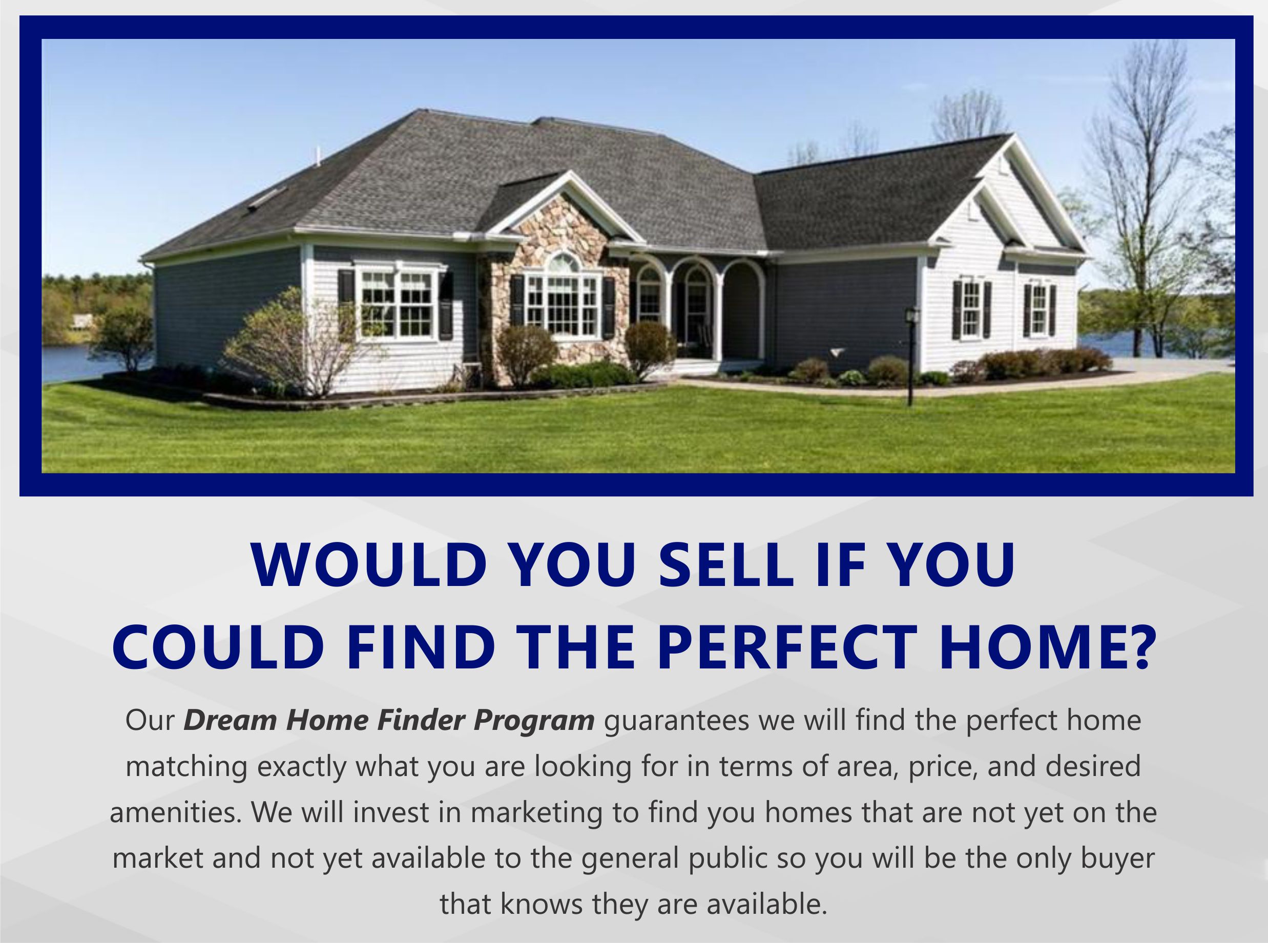 Dream Home Finder Program